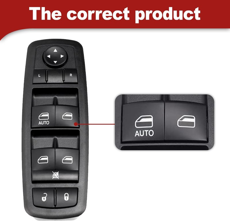 Hsbang Power Window Switch Compatible with 2009-2010 Journey,2007-2011 Nitro,2008-2012 Liberty 4602632AC, 4602632AD,4602632AE, 4602632AF, 4602632AG,4602632AH - Image 4
